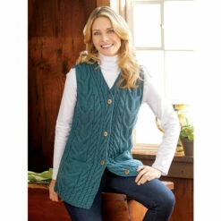 Cheapest 🔥 Vermont Country Store 👩 Women's Dual-Layer Velour Leggings Blue ⭐