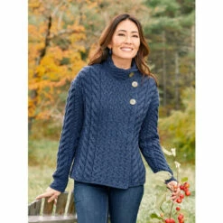 Best Pirce 🎁 Vermont Country Store Sleeveless Cotton Gauze Print Muumuu Navy ⭐