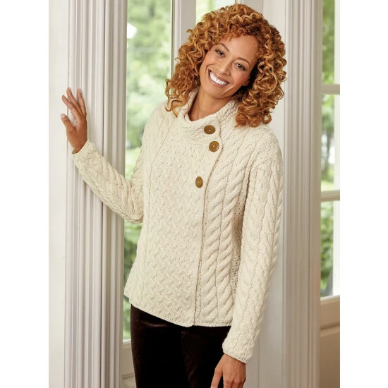 New 𧨠Vermont Country Store π© Women's Irish Supersoft Wool Asymmetrical Cardigan Red π₯° 11 New 𧨠Vermont Country Store π© Women's Irish Supersoft Wool Asymmetrical Cardigan Red π₯° - Image 11