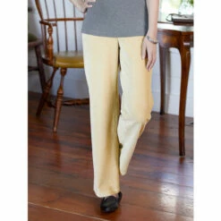 Deals ⌛ Vermont Country Store 👩 Women's Garment-Washed Twill Pants Khaki ⌛