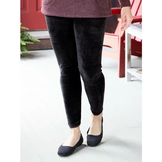 Cheapest ๐ฅ Vermont Country Store ๐ฉ Women's Dual-Layer Velour Leggings Blue โญ 2 Cheapest ๐ฅ Vermont Country Store ๐ฉ Women's Dual-Layer Velour Leggings Blue โญ - Image 2