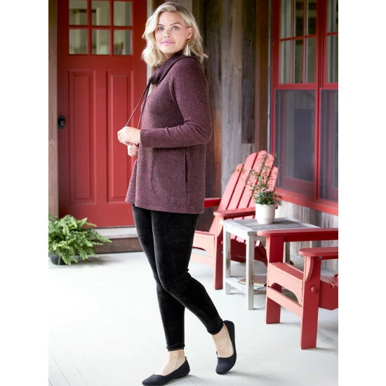 Cheapest ๐ฅ Vermont Country Store ๐ฉ Women's Dual-Layer Velour Leggings Blue โญ 4 Cheapest ๐ฅ Vermont Country Store ๐ฉ Women's Dual-Layer Velour Leggings Blue โญ - Image 4