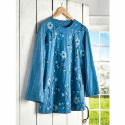 Buy 😍 Vermont Country Store Ankle-Length Cotton Muumuu Pink ⌛