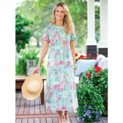 Top 10 ๐งจ Vermont Country Store Mid-Calf Cotton Muumuu Blue ๐