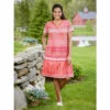 Discount 🎉 Vermont Country Store Vertical-Print Cotton Muumuu Coral 🔔