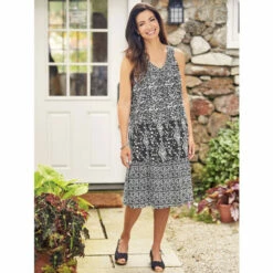 Deals ๐ Vermont Country Store Sleeveless Tiered Muumuu Sundress Aqua ๐ 8 Deals ๐ Vermont Country Store Sleeveless Tiered Muumuu Sundress Aqua ๐ -Outlet womens clothing Store unnamed file 234