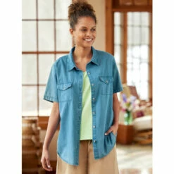 Discount 🌟 Vermont Country Store Tartan Side-Button Jumper Navy Plaid ❤️