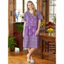 Wholesale 🔥 Vermont Country Store Midnight Garden 👗 Dress Navy ⌛