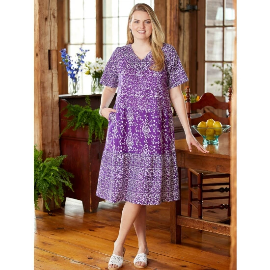 Hot Sale ✨ Vermont Country Store Tiered Muumuu With Flutter Sleeves Black ❤️ 4 Hot Sale ✨ Vermont Country Store Tiered Muumuu With Flutter Sleeves Black ❤️ - Image 4