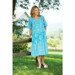Hot Sale ✨ Vermont Country Store Tiered Muumuu With Flutter Sleeves Black ❤️ 11 Hot Sale ✨ Vermont Country Store Tiered Muumuu With Flutter Sleeves Black ❤️ -Outlet womens clothing Store unnamed file 242