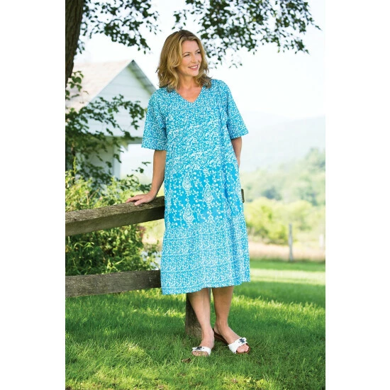 Hot Sale ✨ Vermont Country Store Tiered Muumuu With Flutter Sleeves Black ❤️ 5 Hot Sale ✨ Vermont Country Store Tiered Muumuu With Flutter Sleeves Black ❤️ - Image 5