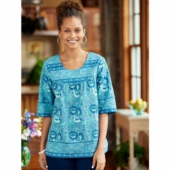 Cheapest ✨ M.MAC Mid-Length Rock Fish 👗 Dress With Pockets Aqua 🎉 -Outlet womens clothing Store unnamed file 246