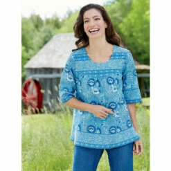 Cheapest ✨ M.MAC Mid-Length Rock Fish 👗 Dress With Pockets Aqua 🎉 -Outlet womens clothing Store unnamed file 247