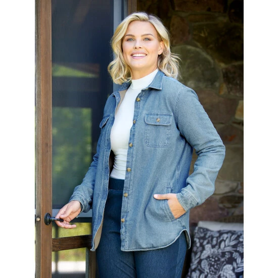 Best Pirce π Vermont Country Store π© Women's Fleece-Lined Denim π Shirt Jacket β¨ 5 Best Pirce π Vermont Country Store π© Women's Fleece-Lined Denim π Shirt Jacket β¨ - Image 5