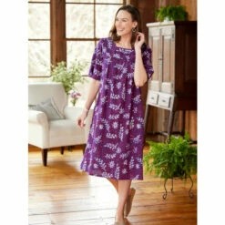 Top 10 😀 Vermont Country Store Batik Print Muumuu Purple 😀