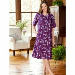 Top 10 😀 Vermont Country Store Batik Print Muumuu Purple 😀 -Outlet womens clothing Store unnamed file 301