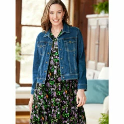 Cheapest 💯 Ella Simone Easy-Fit Floral 👗 Dress Black ✔️ -Outlet womens clothing Store unnamed file 351