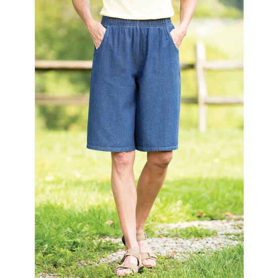 Hot Sale π Vermont Country Store π© Women's Denim Walking Shorts π₯ 1 Hot Sale π Vermont Country Store π© Women's Denim Walking Shorts π₯
