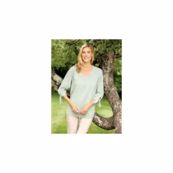 Wholesale 💯 Vermont Country Store Seersucker Tunic Top With Tie Cuffs Yellow ❤️ -Outlet womens clothing Store unnamed file 396