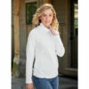 Best Pirce 👍 Vermont Country Store 👩 Women's Supremely Soft Ruched Turtleneck White 👏