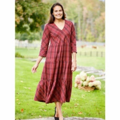 Outlet 👏 Vermont Country Store Cotton Tiered 👗 Dress Merlot 😉 5 Outlet 👏 Vermont Country Store Cotton Tiered 👗 Dress Merlot 😉 -Outlet womens clothing Store unnamed file 545