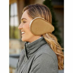 Discount 👏 Vermont Country Store Men's And 👩 Women's Shearling Earmuffs Black ✔️