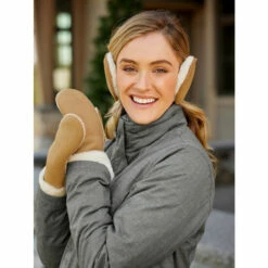 Discount 👏 Vermont Country Store Men's And 👩 Women's Shearling Earmuffs Black ✔️ -Outlet womens clothing Store unnamed file 551