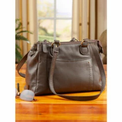 Discount 🤩 Ella Simone Rockingham Leather Organizer Bag Brown ✨