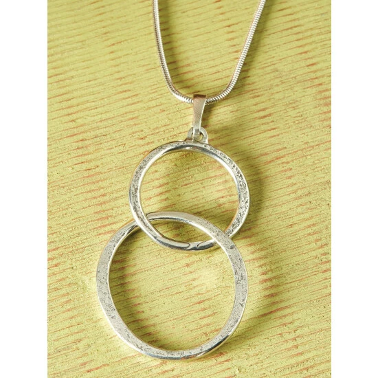 Flash Sale ๐ Danforth Double Circle Pewter Necklace โจ 1 Flash Sale ๐ Danforth Double Circle Pewter Necklace โจ