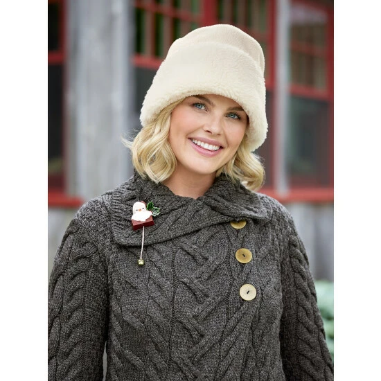 New π Vermont Country Store π© Women's Sherpa Fleece Cloche Ivory π 5 New π Vermont Country Store π© Women's Sherpa Fleece Cloche Ivory π - Image 5