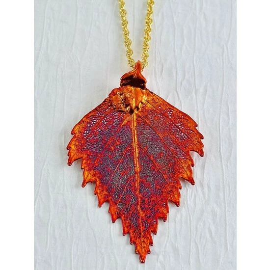 Deals π Vermont Country Store Birch Leaf Necklace Red 𧨠1 Deals π Vermont Country Store Birch Leaf Necklace Red π§¨
