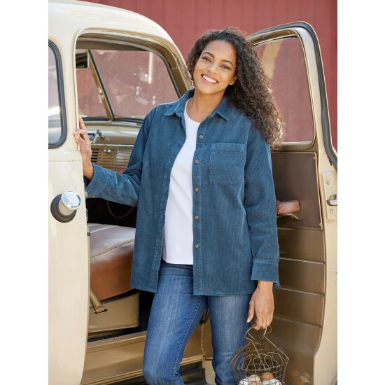 Brand new ๐ Vermont Country Store ๐ฉ Women's Wide-Wale Corduroy Big ๐ Shirt Lined With Flannel Plum ๐ 1 Brand new ๐ Vermont Country Store ๐ฉ Women's Wide-Wale Corduroy Big ๐ Shirt Lined With Flannel Plum ๐