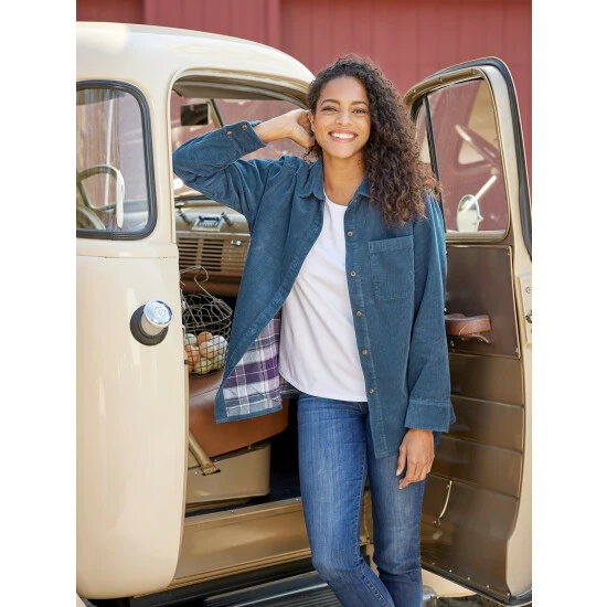 Brand new ๐ Vermont Country Store ๐ฉ Women's Wide-Wale Corduroy Big ๐ Shirt Lined With Flannel Plum ๐ 2 Brand new ๐ Vermont Country Store ๐ฉ Women's Wide-Wale Corduroy Big ๐ Shirt Lined With Flannel Plum ๐ - Image 2