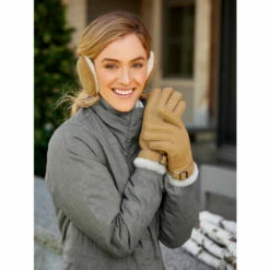 Flash Sale ✔️ Vermont Country Store 👩 Women's Sheepskin Buckled Gloves Chestnut 😍
