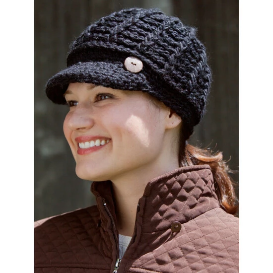 New ๐ Vermont Country Store ๐ฉ Women's Soft Knit Hat With Brim Black ๐คฉ 2 New ๐ Vermont Country Store ๐ฉ Women's Soft Knit Hat With Brim Black ๐คฉ - Image 2