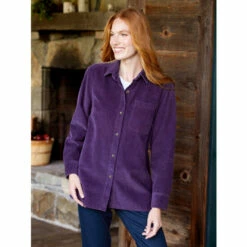 New 🎁 Vermont Country Store 👩 Women's Lightweight Flannel 👕 Shirt Blue Plaid 😀 -Outlet womens clothing Store unnamed file 69