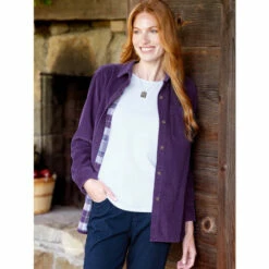 New 🎁 Vermont Country Store 👩 Women's Lightweight Flannel 👕 Shirt Blue Plaid 😀 -Outlet womens clothing Store unnamed file 70