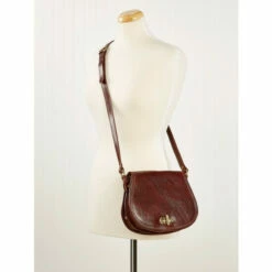 Budget 😍 Vermont Country Store Italian Leather Saddle Bag Black 💯 -Outlet womens clothing Store unnamed file 704