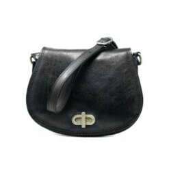 Budget 😍 Vermont Country Store Italian Leather Saddle Bag Black 💯 -Outlet womens clothing Store unnamed file 707