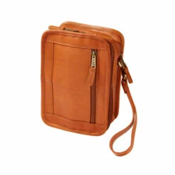 Best Sale 😀 Vermont Country Store Leather Travel Crossbody Organizer Dark Brown 💯 -Outlet womens clothing Store unnamed file 713