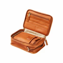 Best Sale 😀 Vermont Country Store Leather Travel Crossbody Organizer Dark Brown 💯 -Outlet womens clothing Store unnamed file 714