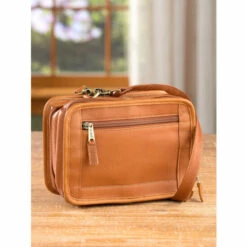 Best Sale 😀 Vermont Country Store Leather Travel Crossbody Organizer Dark Brown 💯 -Outlet womens clothing Store unnamed file 717