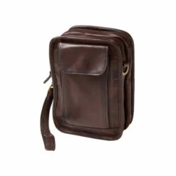 Best Sale 😀 Vermont Country Store Leather Travel Crossbody Organizer Dark Brown 💯 -Outlet womens clothing Store unnamed file 722