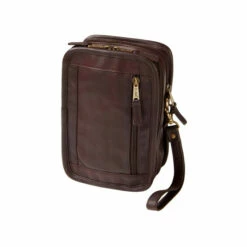 Best Sale 😀 Vermont Country Store Leather Travel Crossbody Organizer Dark Brown 💯 -Outlet womens clothing Store unnamed file 723