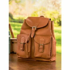 Cheapest 🎁 Vermont Country Store Classic Leather Drawstring 🎒 Backpack Tan 🔥 -Outlet womens clothing Store unnamed file 756