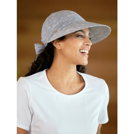 Flash Sale ๐ Vermont Country Store ๐ฉ Women's Floral Sun Visor โพ Baseball Hat With Bow Navy โค๏ธ 3 Flash Sale ๐ Vermont Country Store ๐ฉ Women's Floral Sun Visor โพ Baseball Hat With Bow Navy โค๏ธ - Image 3