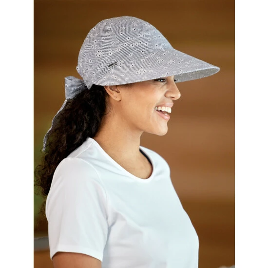 Flash Sale ๐ Vermont Country Store ๐ฉ Women's Floral Sun Visor โพ Baseball Hat With Bow Navy โค๏ธ 4 Flash Sale ๐ Vermont Country Store ๐ฉ Women's Floral Sun Visor โพ Baseball Hat With Bow Navy โค๏ธ - Image 4