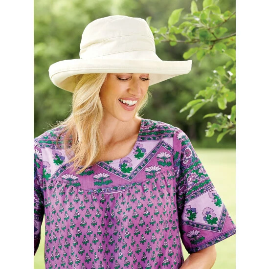 Hot Sale ๐ Vermont Country Store ๐ฉ Women's Big-Brim Cotton Canvas Hat Natural ๐ฅ 2 Hot Sale ๐ Vermont Country Store ๐ฉ Women's Big-Brim Cotton Canvas Hat Natural ๐ฅ - Image 2