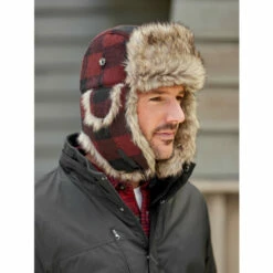 Best Pirce 💯 Vermont Country Store Faux Fur Bomber Hat For 👩 Women And Men Maroon 👏 -Outlet womens clothing Store unnamed file 807