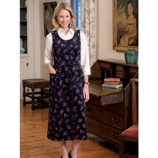 Best reviews of ⭐ Vermont Country Store Button-Front Corduroy Navy Floral Jumper ❤️ 1 Best reviews of ⭐ Vermont Country Store Button-Front Corduroy Navy Floral Jumper ❤️